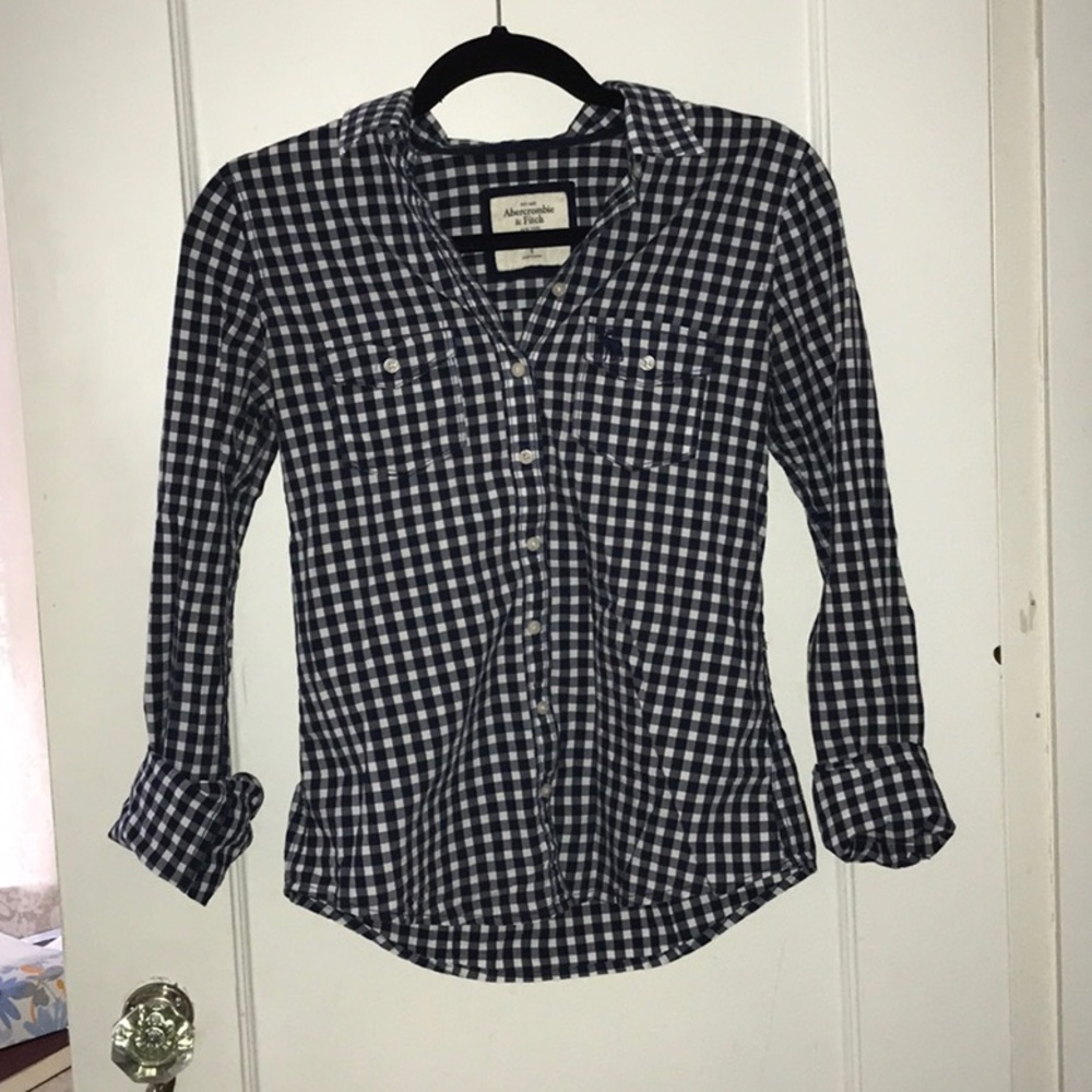 plaid collared shirt